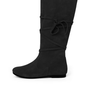 019 Bottes médiévales en daim