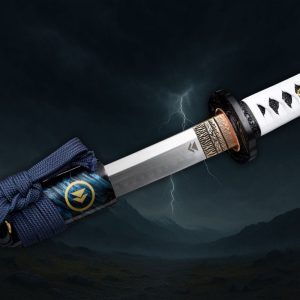 Katana Ghost of Tsushima Premium (Véritable Acier T10 avec Hamon & Peau de Raie)