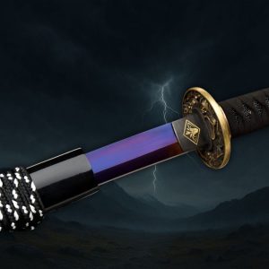Katana Owase en Acier Manganèse Violet (Version Tranchante)