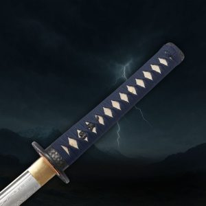 Katana Sakura (Acier Damas & Véritable Peau de Raie)