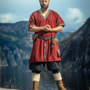 Tunique viking courte "Loki" Rouge