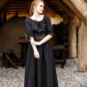 Robe longue à manches courtes "Melisande"