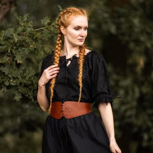 Blouse médiévale à manches courtes "Sandra"