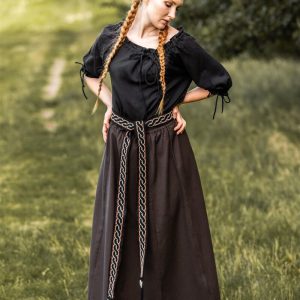 Blouse médiévale à manches courtes "Vera"