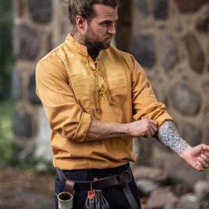 Chemise médiévale "Ansbert" Brun miel