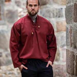 Chemise médiévale "Ansbert" Rouge