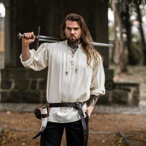 Chemise médiévale en coton épais "Leopold"