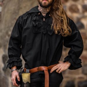 Chemise de pirate à volants "Dracula"