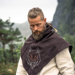 Skjoldehamn Gugel "Halfdan" avec wolf embroidery