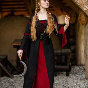 Robe en viscose à manches trompette "Berblin"