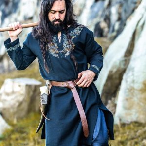 Tunique viking "Snorri" avec broderie style Urnes